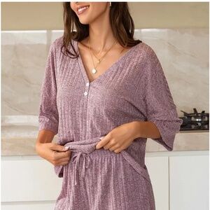 NWT neutral lounge shorts set